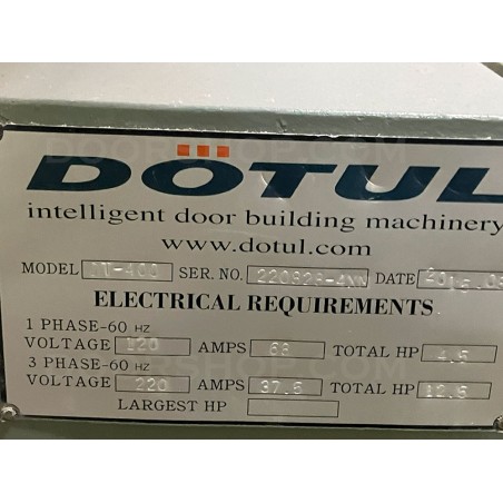 Dotul Nomad Prehung Door Machine