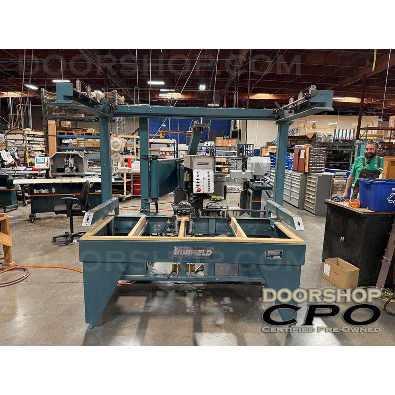 Norfield 3800LRO Door Lite Cutter with Edge Prep and Overhead Template Holder