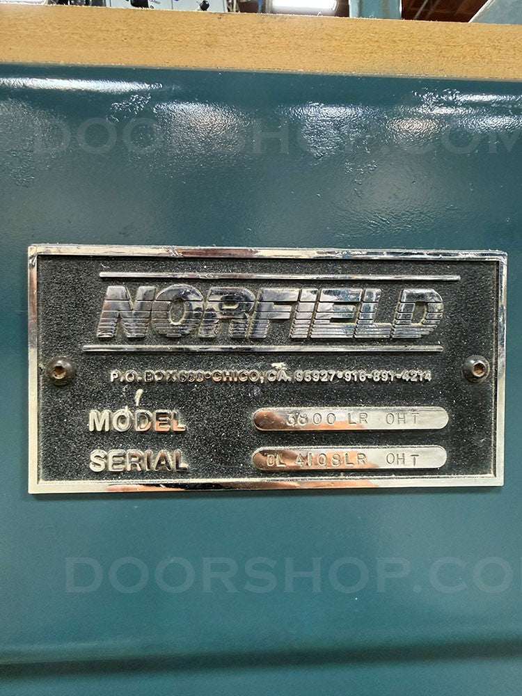 Norfield 3800LRO Door Lite Cutter with Edge Prep and Overhead Template Holder