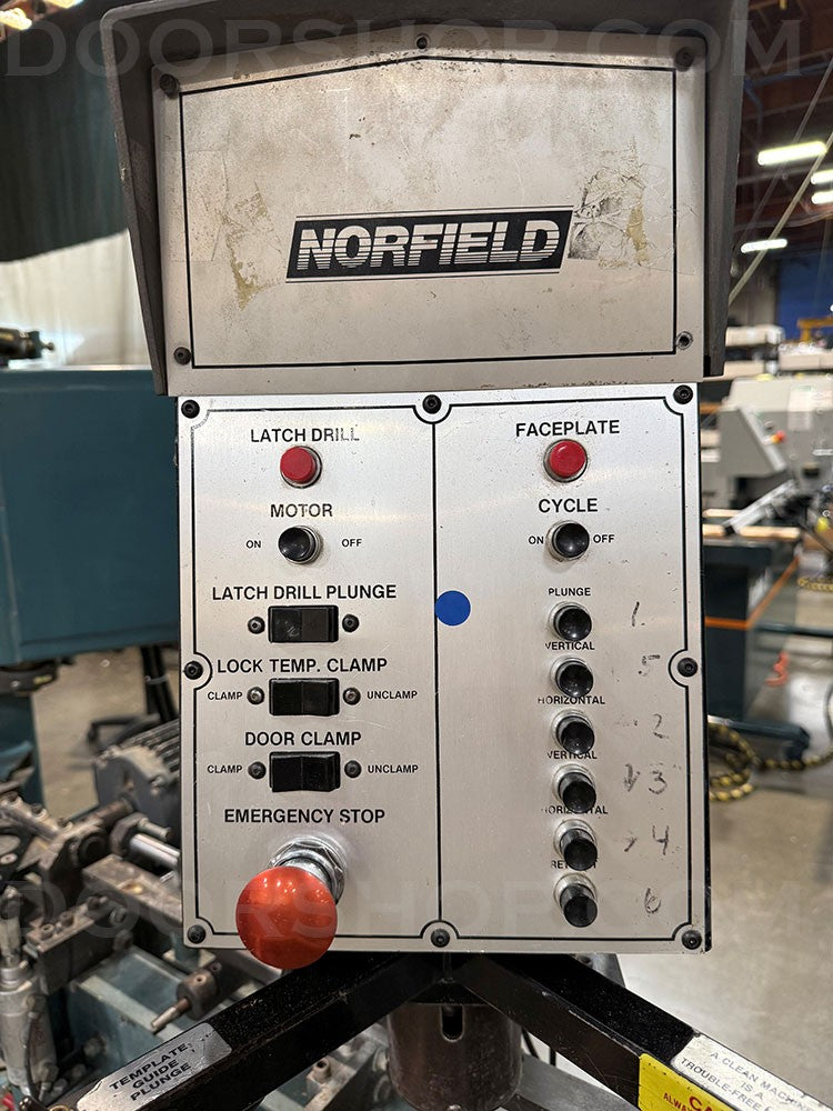 Norfield 3800LRO Door Lite Cutter with Edge Prep and Overhead Template Holder