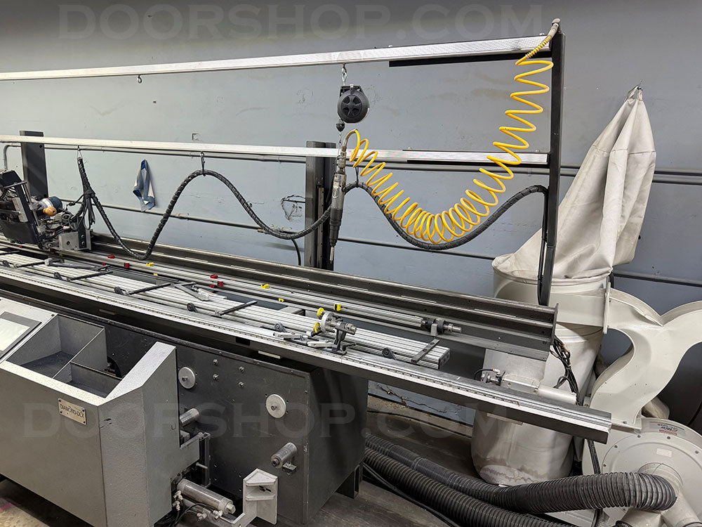 Full House Diamond DLX Prehung Door Machine with Loader, Striker, and Clamp Table