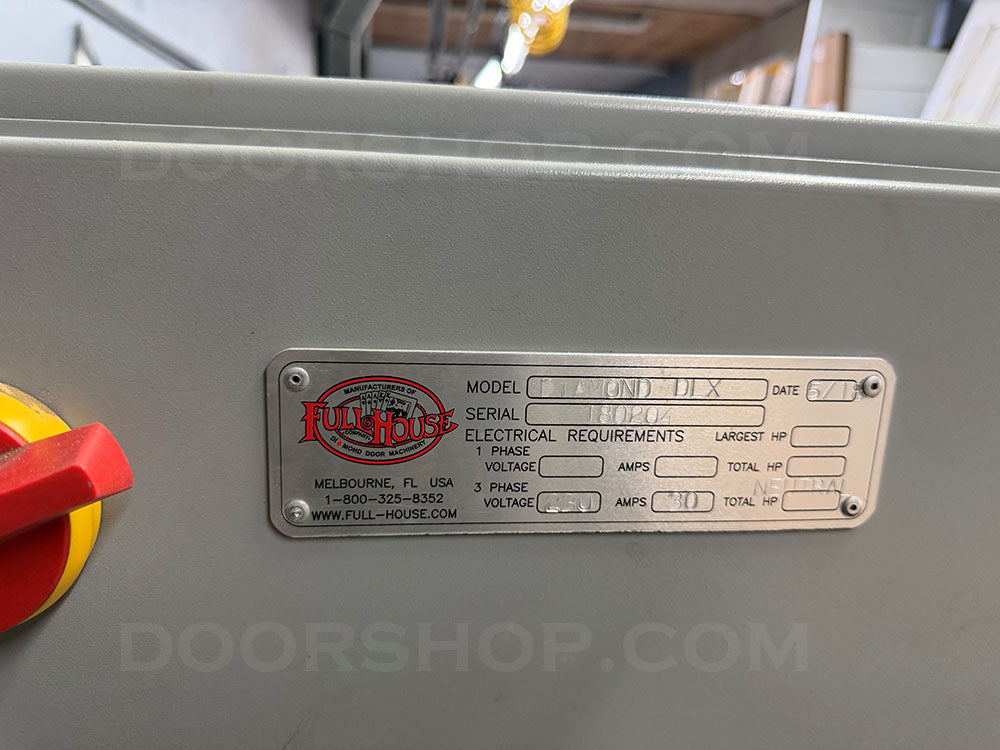Full House Diamond DLX Prehung Door Machine with Loader, Striker, and Clamp Table