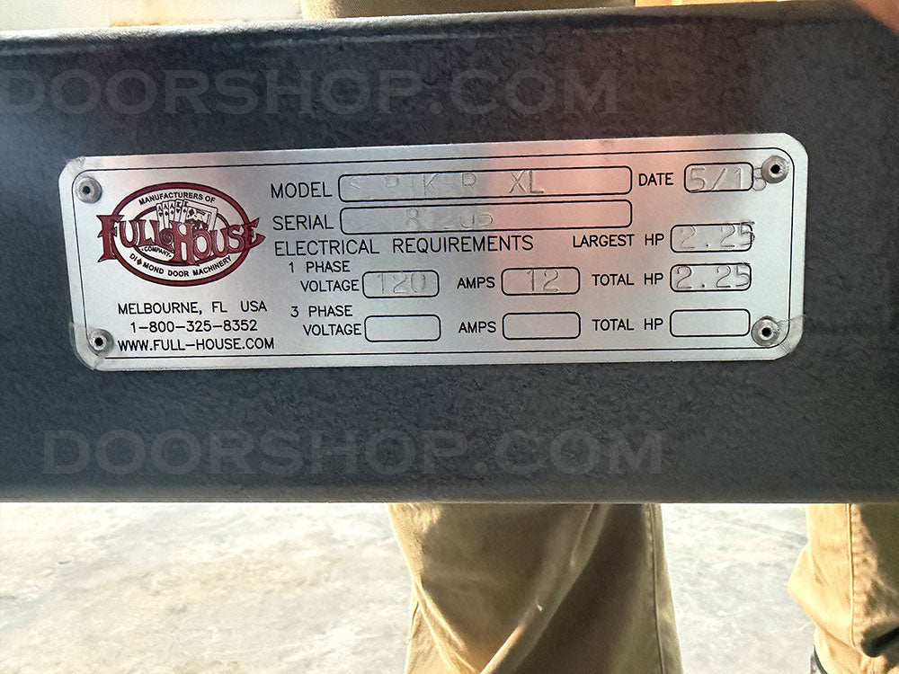 Full House Diamond DLX Prehung Door Machine with Loader, Striker, and Clamp Table