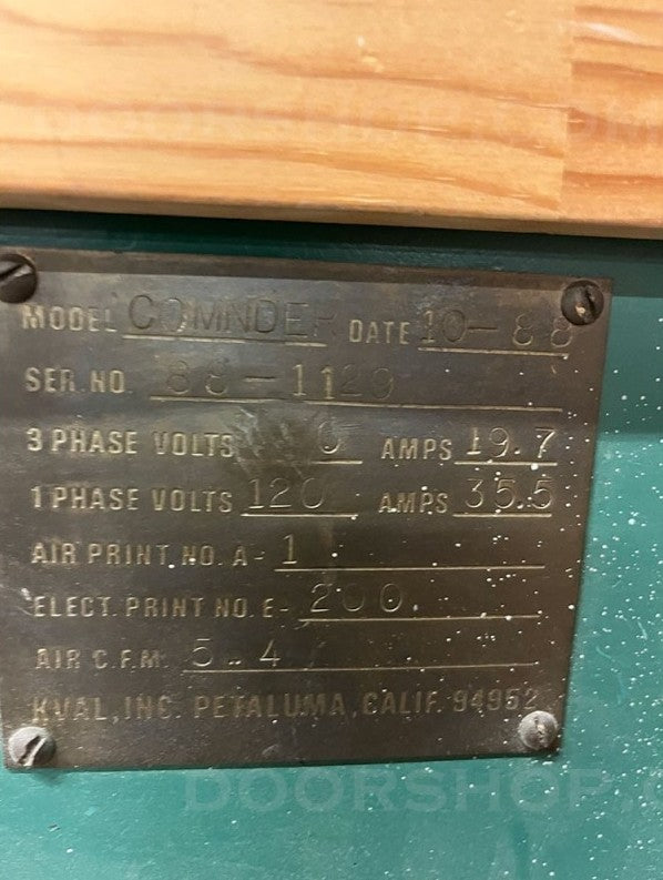 Kval Commander Prehung Door Machine