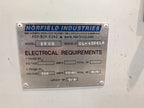 Norfield 3800LR Exterior Door Lite Cutter with Powered Latch Drill and Faceplate Mortisor