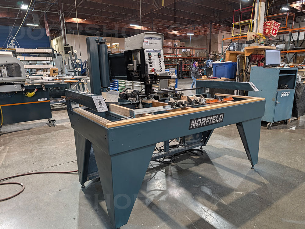 Norfield 3800LR Exterior Door Lite Cutter with Powered Latch Drill and Faceplate Mortisor