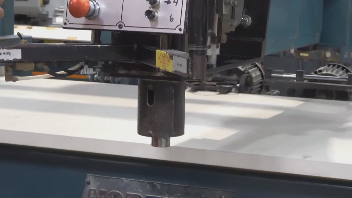 Norfield 3800LRO Door Lite Cutter with Edge Prep and Overhead Template Holder